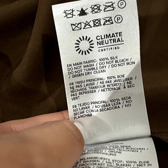 NWT NEW Reformation Pernille Silk Dress - Picture 8 of 8